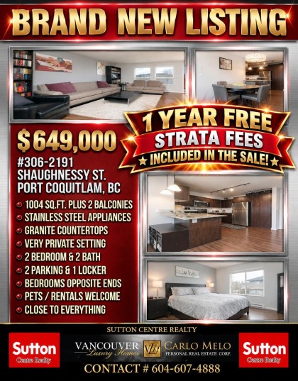 Photo 1 at 306 - 2191 Shaughnessy Street, Central Pt Coquitlam, Port Coquitlam